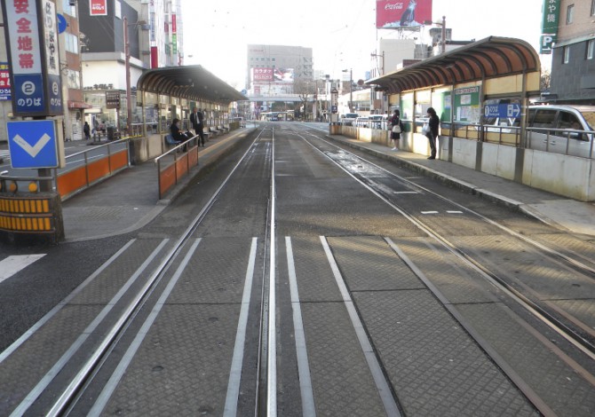 とさでん交通 路面電車停留場 はりまや橋