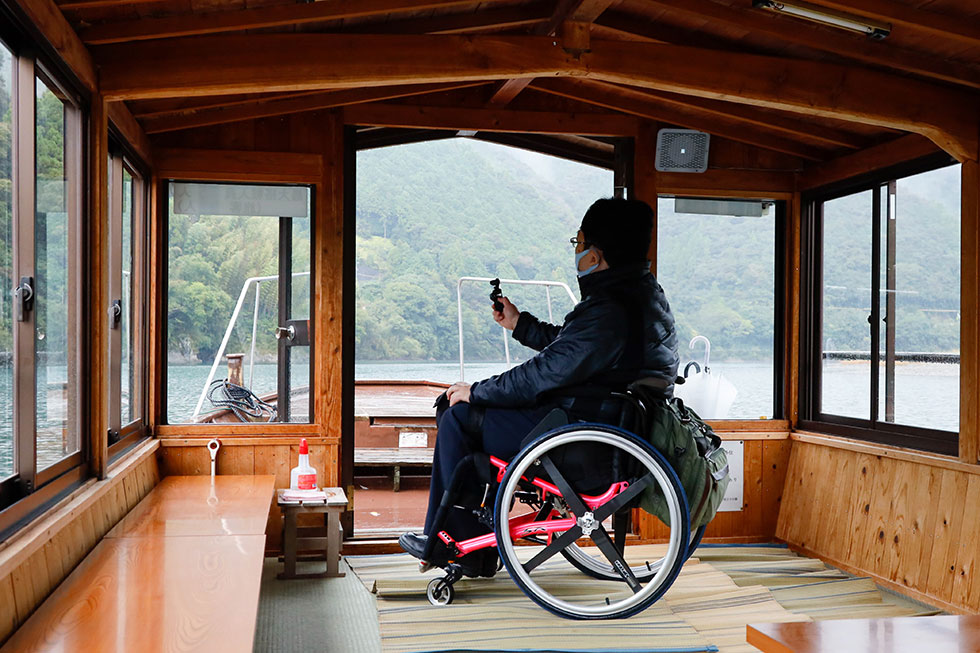 写真:屋形船で四万十川を満喫3