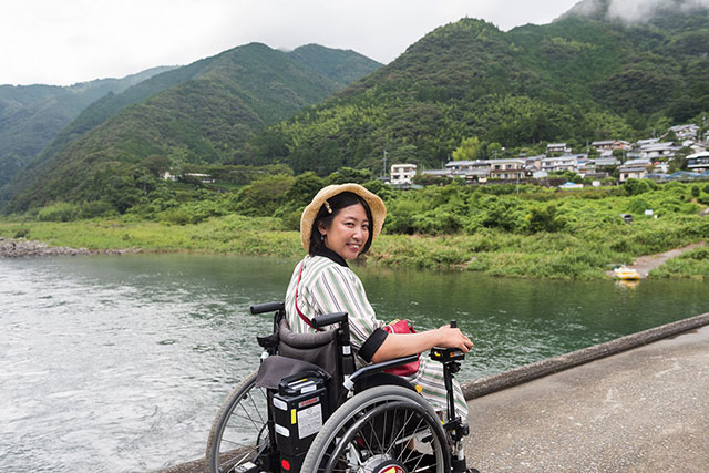写真:浅尾沈下橋（あそおちんかばし）2